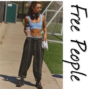 Free People get heated Charcoal Jogger Pants NWT